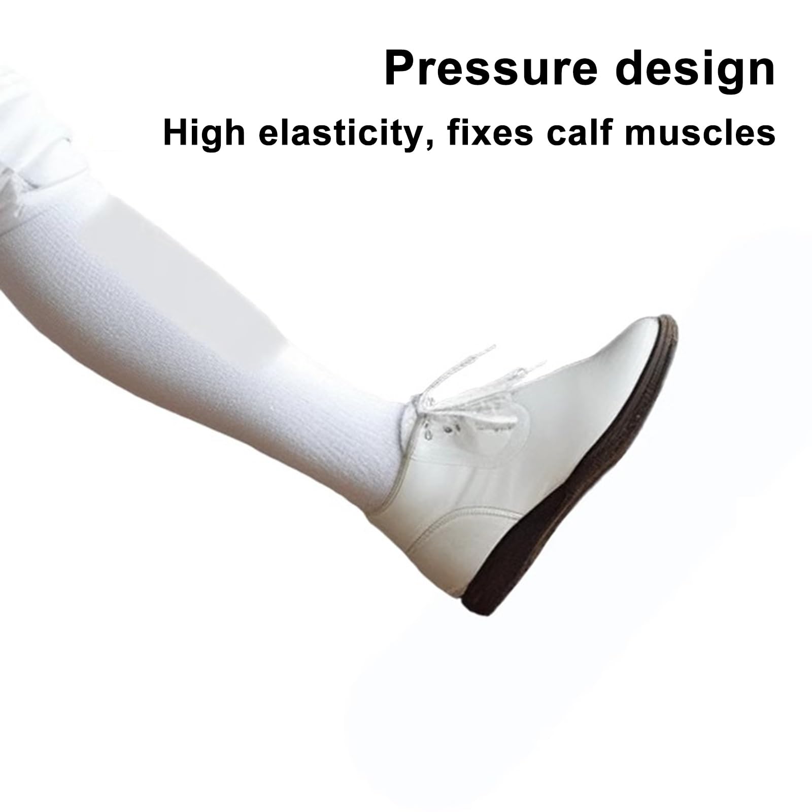 Fechtsocken, Hohe Lange Sportsocken für Kinder und Erwachsene, Sicherheitsleggings, Professionelle Fechtausrüstung(White,L)