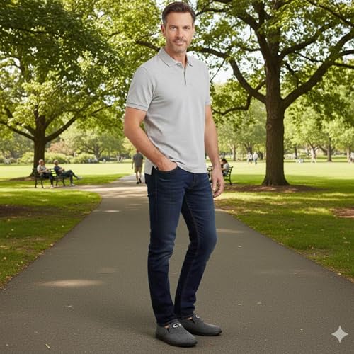 Image of Men's Stylish Casual Shoes with Cushioned Insole Comfortable & Breathable Comfortable & Breathable