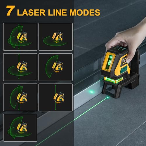 PREXISO Laser Level with Tripod & 2 Plumb Dots - 100 Ft Rechargeable Point Cross Laser Level Self Leveling - Plumb Spot Alignment Wide Angle Laser Line for Construction, Ceiling, Floor Tile - Image 3