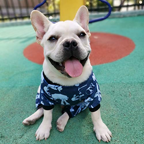 Image of CuteBone Small Dogs Outfit Soft Puppy Onesies Pjs Dog Pajamas Pet Coat Cat Apparel Comfy Doggie Jumpsuit Bodysuit for All Seasons