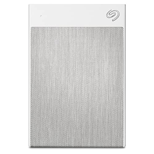 Image of Seagate Ultra Touch 2 TB External Hard Drive Portable HDD USB-C 3.0, 6 Months Mylio and Dropbox Subscription, and 3-Year Rescue Services - White (STHH2000402)