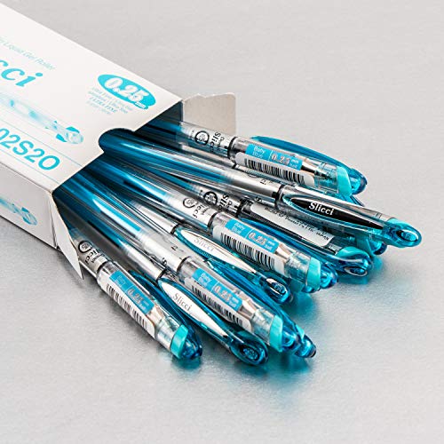 Pentel Arts Slicci 0.25 Mm Extra Fine Gel Pen, Baby Blue Ink, Box Of 12 (Bg202-S2) #TOP1