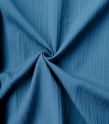 Image of FILO HEVIS Men's Casual Button Down Popcorn Shirts Stylish Long Sleeve Linen Textured Beach Summer Shirt