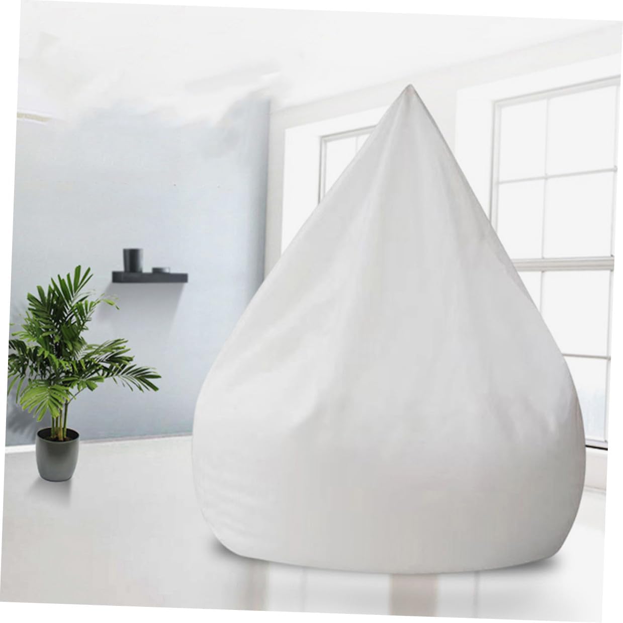Bean Bag Inner Cover Replacement 2pcs 70x80cm Breathable Mesh Fabric Lazy Sofa Sleeve No Filling Household Bean Bag Liner for Living Room Furniture
