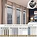 Bay Window Curtain Rods, U shaped Adjustable Curved Curtain Rods for Windows 59 to 184 Inches, Black 1 inch Renter Friendly Heavy Duty Curtain Rods with Brackets for Bedroom, Living Room Curtains
