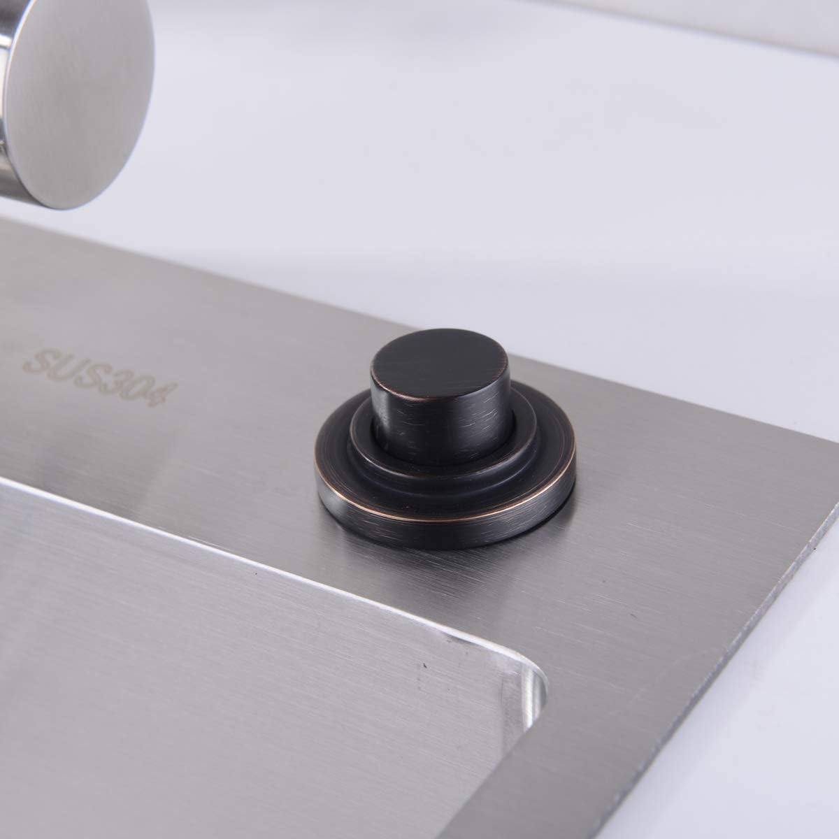 Uр Tо 60% оƒƒ SINKINGDOM SinkTop Air Switch Kit with Oil Rubbed Bronze Long Button (Full Brass) for Garbage Disposal, Single Outlet Chеареѕt 🛒 SINKINGDOM SinkTop Air Switch Kit with Oil Rubbed Bronze Long Button (Full Brass) for Garbage Disposal, Single Outlet