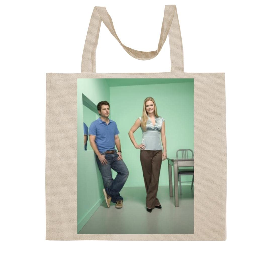 FC CarinoMaggie Lawson - A Nice Graphic Cotton Canvas Tote Bag FCA #FCAG243667, Natural, 15X16