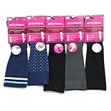 Dr. Motion Women's Half-Cushion Compression Socks 5 Pairs (Assort 3)