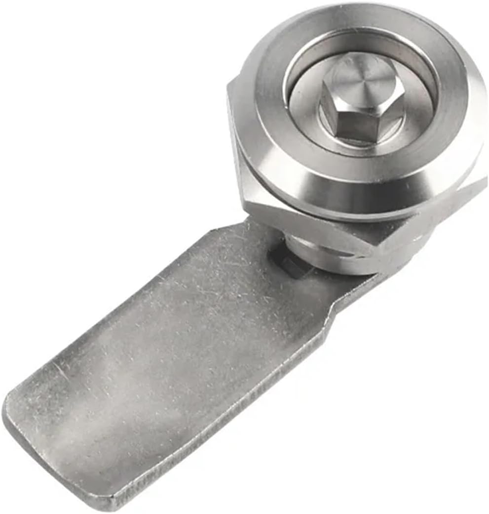 Stainless Steel Hexagonal Lock Core Distribution Box Lock Trash Can Lock 304 Stainless Steel 1Pcs