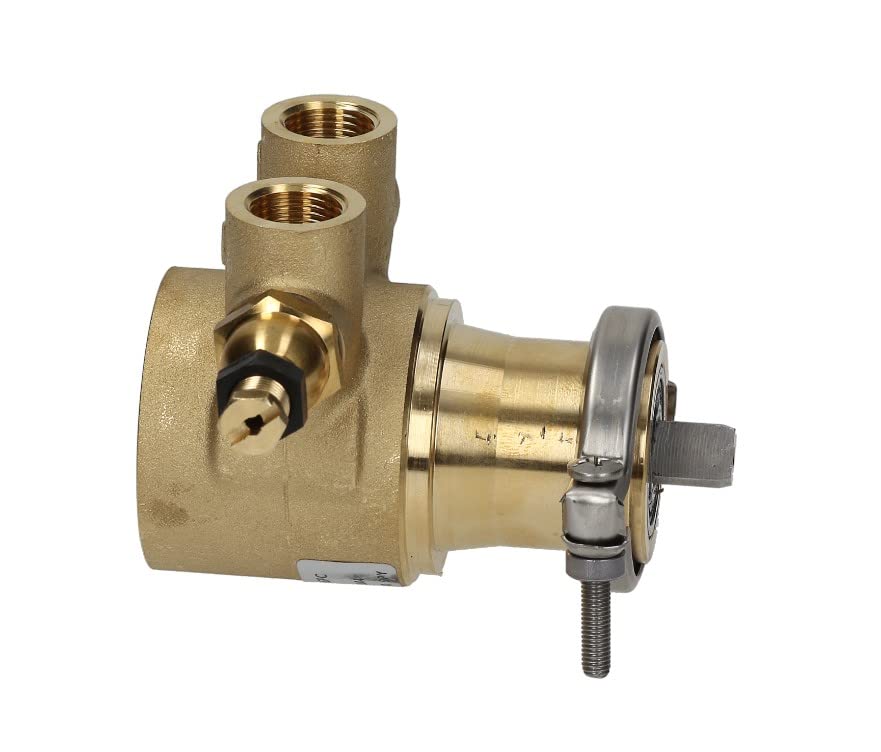 FLUID-O-TECH Cabezal de bomba PO/PA 204 L 82MM 200L/H CONEXIÓN 3/8" GAS CON BYPASS LATÓN