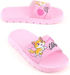 Kız Çocuk Yazlık Cat Lady Pu Rahat Taban Ev Banyo Havuz Plaj Terlik