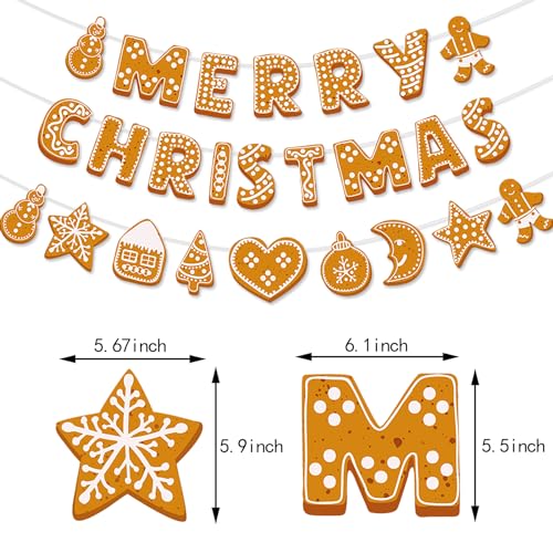 Image of Merry-Christmas Holiday Party-Decorations Wall-Window Banners - 2pcs Fireplace Happy New Year Birthday Paper Streamers, Hanging Backdrop Decor Lasting Surprise