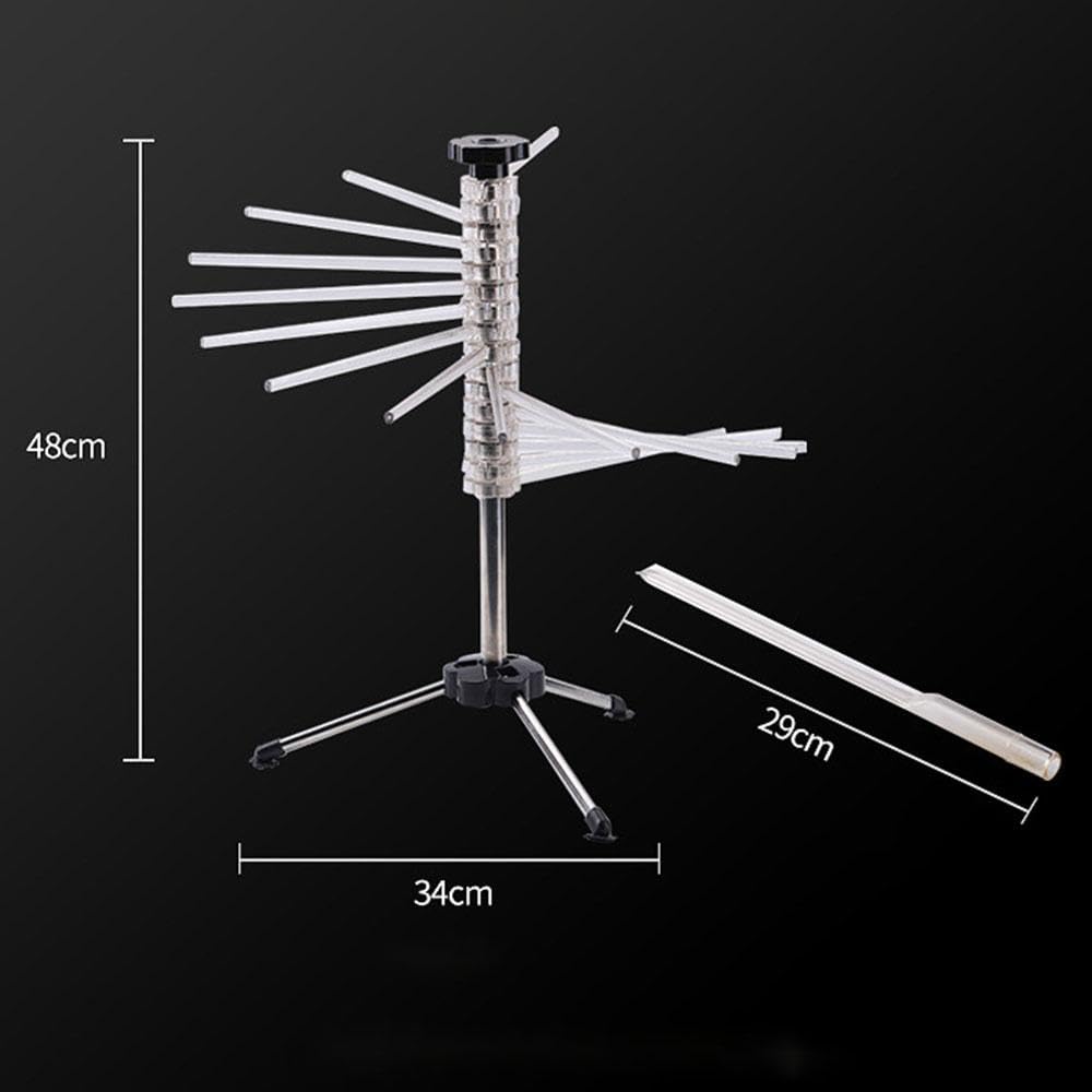 Estante de secado plegable para pasta, soporte de fideos caseros, secador de espaguetis, secador de pasta