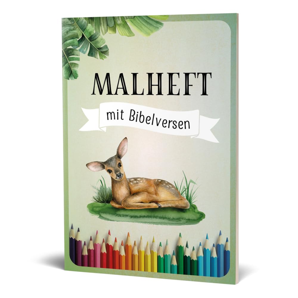 Malheft mit Bibelversen: Zum Ausmalen und Auswendiglernen