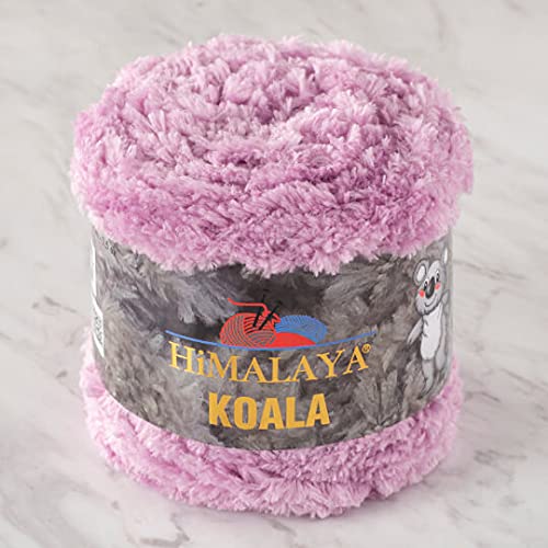 3 Ball/Skein Himalaya Koala Chenille Yarn, 100g/3.5 oz, 100 m/109 Yards, 100% Micro Polyester Bulky Chunky Yarn, Baby Yarn, for Amigurumi, Baby Blankets, and Home Decor, 75716