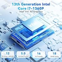 Intel NUC 13 PRO NUC13ANHi7 Arena Canyon, 13. Gen. CPU, 0 GB RAM, 0 GB SSD, kein Betriebssystem, i7-1360P Mini-PC, 8K/4K UHD, Gigabit Ethernet/WiFi-6, VESA, für Business/Büro/Heim, Barebones. – Ansicht 2