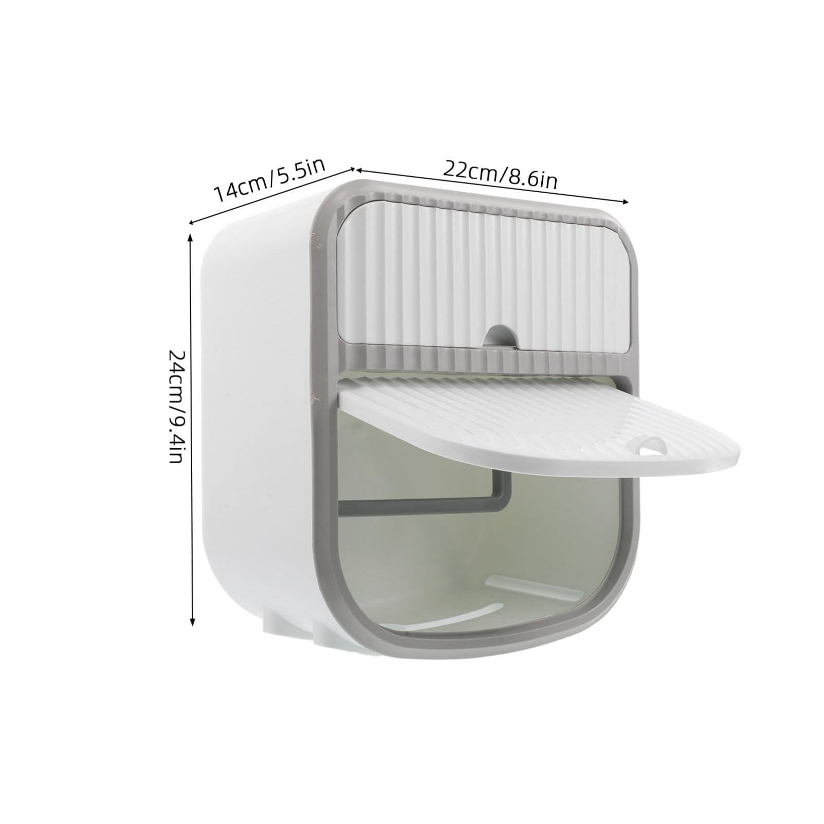 Dispenser Igienica da Parete Rotolo e Fazzoletti Bianco per Bagno Moderno Facile Pulizia e Organizzazione