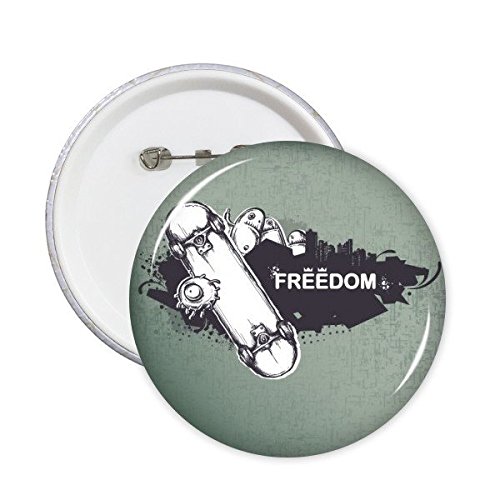 Badge Skateboard broche graffiti culture hip-hop pour accessoire mode urbaine lot de 5