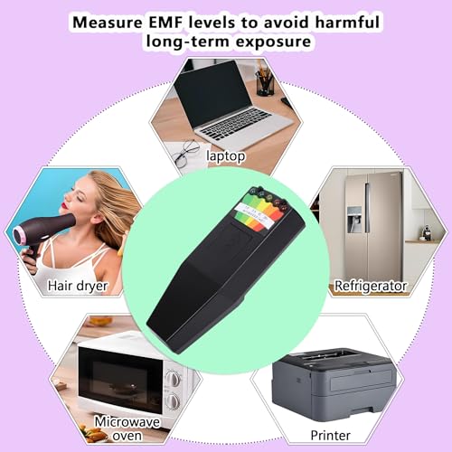 Image of Ghost Hunting Equipment EMF Meter 5 LED Magnetic Field Detector Hand-held Spirit Box Paranormal Equipment，Home and Office EMF Detector