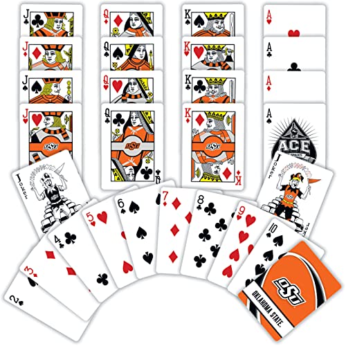 Image of Masterpieces NCAA Sports Playing Cards - Oklahoma State Cowboys Official Poker Deck