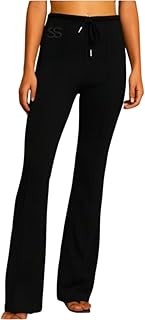 Soft Steps Women's Flared SweatPants Cotton Black