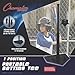 Champion Sports 1-Position Batting Tee - Mounted Adjustable Telescopic Batting Tee with 1 Hitting Zone