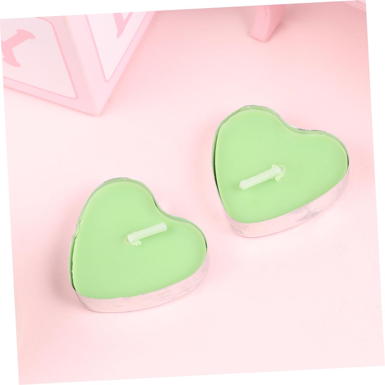 SHOWERORO 100 Velas Flotantes sin con Forma de Corazón Románticas Velas Perfumadas para Mujeres Velas sin Humo para Fiestas