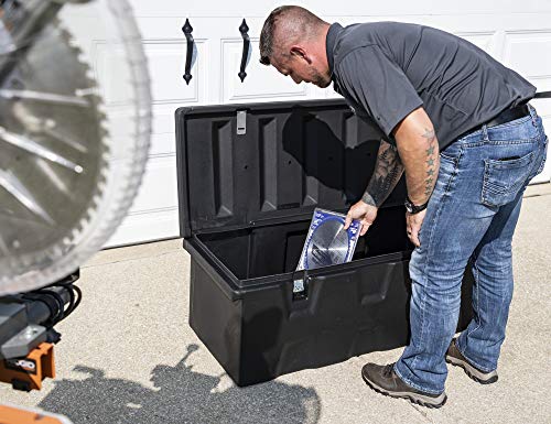 Buyers Products Company 1712240 Black Poly All-Purpose Storage Chest W/Hasp & Stainless Steel Hinge thumb #7