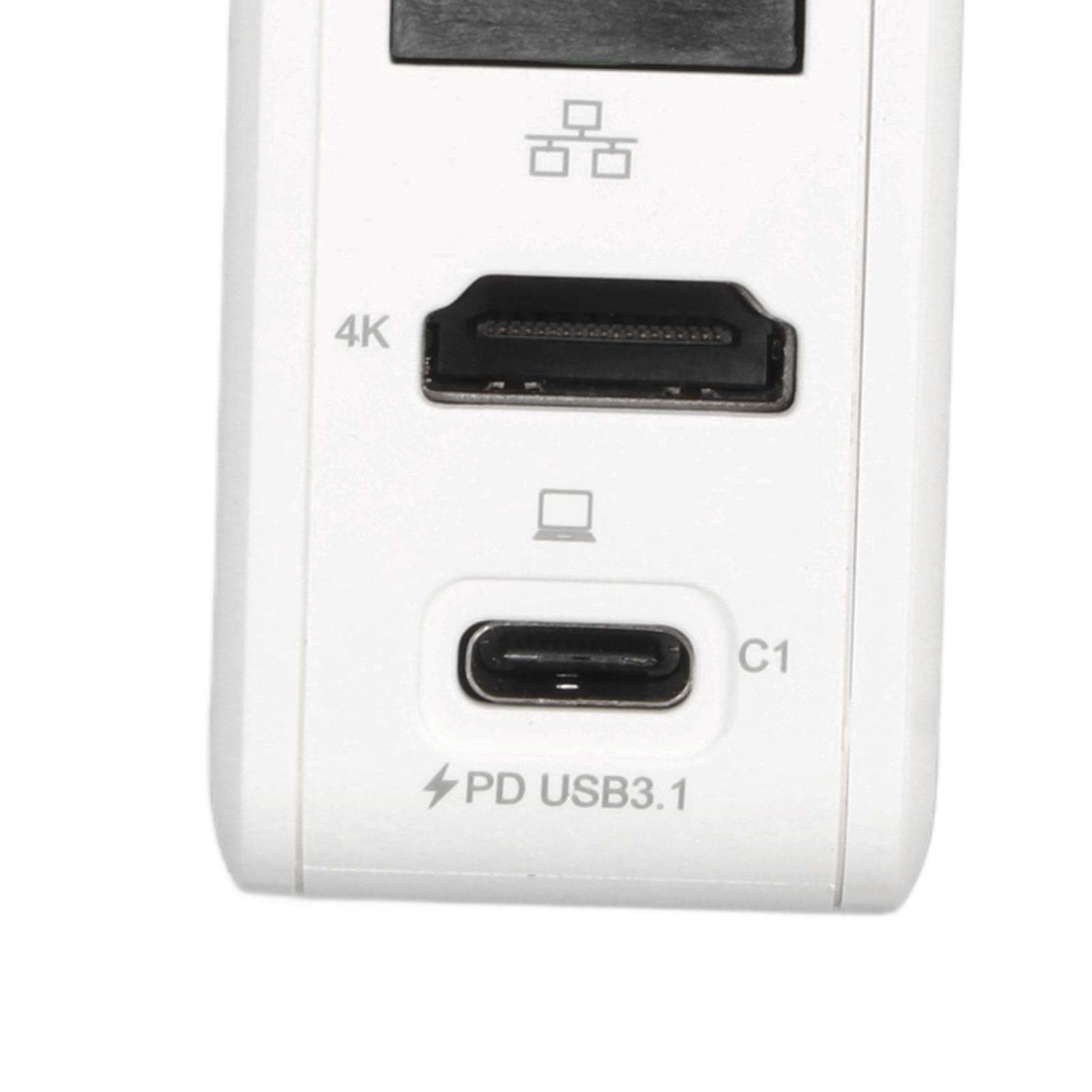 Adaptador de Cargador de Base, Estación de Acoplamiento de TV, Carga Rápida PD65W Plug and Play para Consolas (Enchufe Europeo)