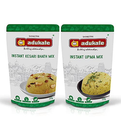 Adukale Upma Mix and Kesari Bhath Mix, 500g (Combo of 2) (B076BZB19G) Amazon Price History, Amazon Price Tracker