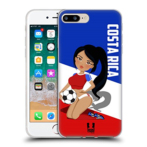 Coque en Gel Football Costa Rica antichoc militaire pour iPhone 8 Plus et 7 Plus MagSafe
