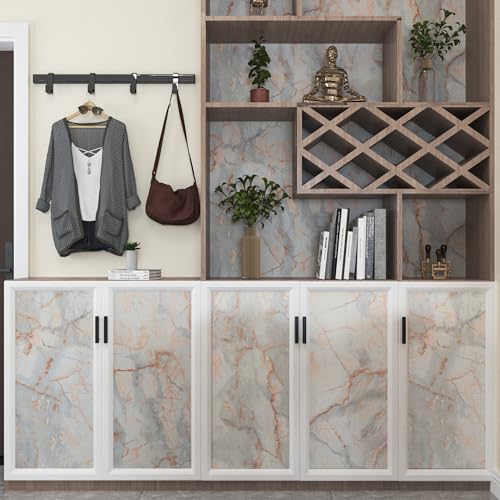 Papier peint effet marbre pour relooker une table basse ou une crédence de cuisine
