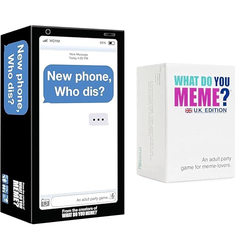 WHAT DO YOU MEME? New Phone, Who Dis? - Adult Party Game (UK Edition) - The Hilarious Adult Party Game for Meme Lovers (UK Edition)