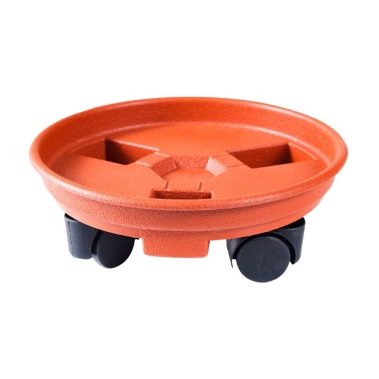 HPTHLY Flowerpot Holder Plant Cart With Roller Base Flower Pot Mover Suitable For Indoor And Outdoor Yard, Deck, Kitchen (Orange 23Cm)