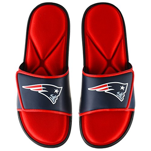 FOCO New England Patriots NFL Mens Foam Sport Slide - XL
