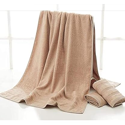 ZKDY Handtuch Badetuch 100% Bambus Baumwolle Badetuch Set Luxury 100% Zero-Twist Baumwolle,weich und saugfähig,Set 01.03… – Bild 3