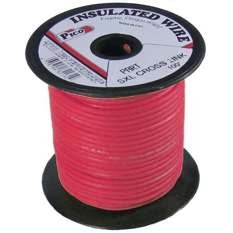 Pico 82101S 10 AWG Red SXL Cross-Linked Wire for Higher Heat