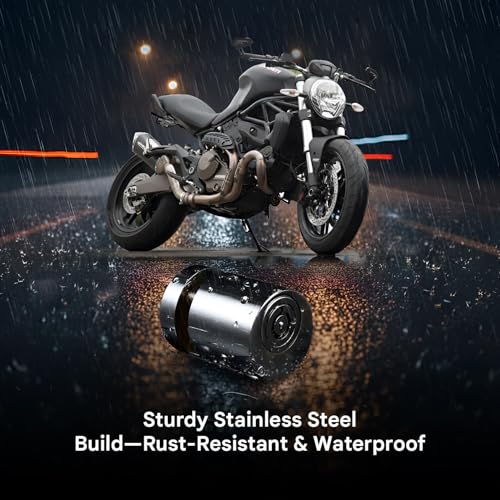 Image of Securo Stainless Steel Heavy Duty Disc Brake Lock Pad Lock with 7mm Pin Anti Theft Wheel Security Lock for Bike Motorcycle Scooter ATV with 2 Keys Painted Finish Durable Protection
