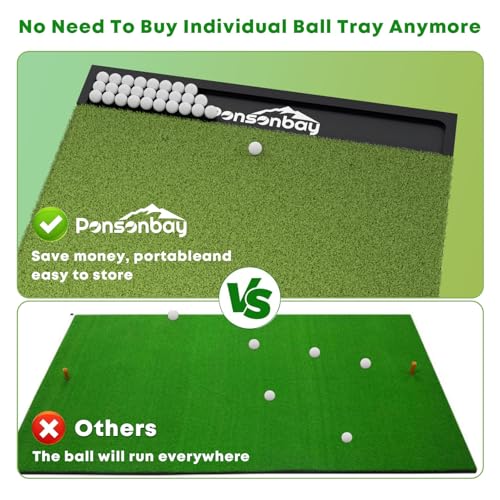 Ponsonbay Golf Mat with Ball Tray