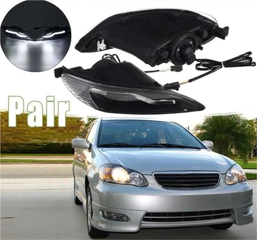 Feu antibrouillard avant LED pour voiture et coque de phare Corolla 2004
