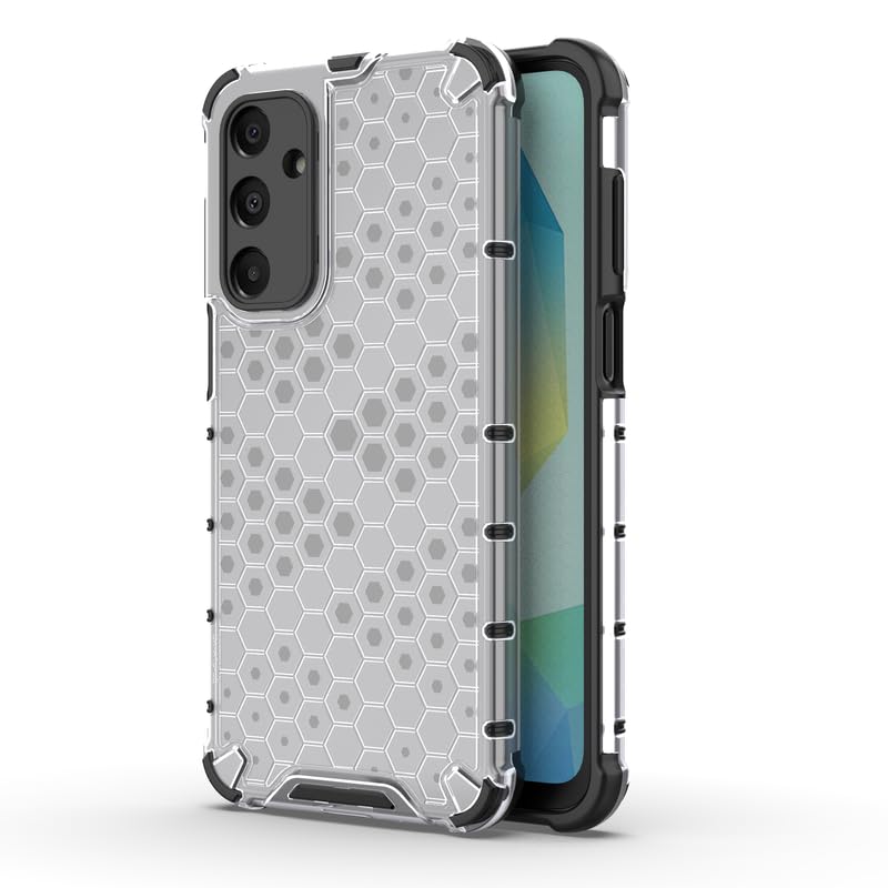 Image of Plastic Bumper Back Case Cover for Samsung Galaxy A16 5G (Transparent)