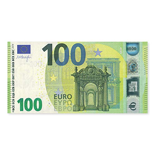 Litfax GmbH 100 Euroschein / Spielgeld ca. 110x61 mm je Pack. 25 Stück (1 PG)