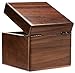 COSISO Single Walnut Wooden Watch Box Watch Storage Travel Case Organizer for Men and Women Wristwatch Display Box Holder
