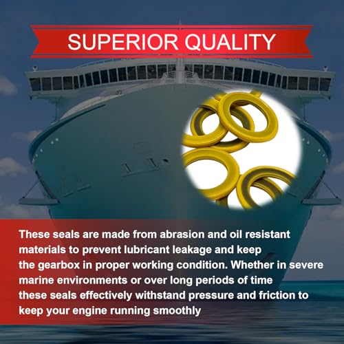 Image of 15 Gearcase Drain Plug Seal Washer Gaskets - Drain Screw Gaskets Compatible with Mercury Marine /Mercruiser Lower Unit Grease Gaskets Washer Drain Plug Seal 26-830749 8M0204693