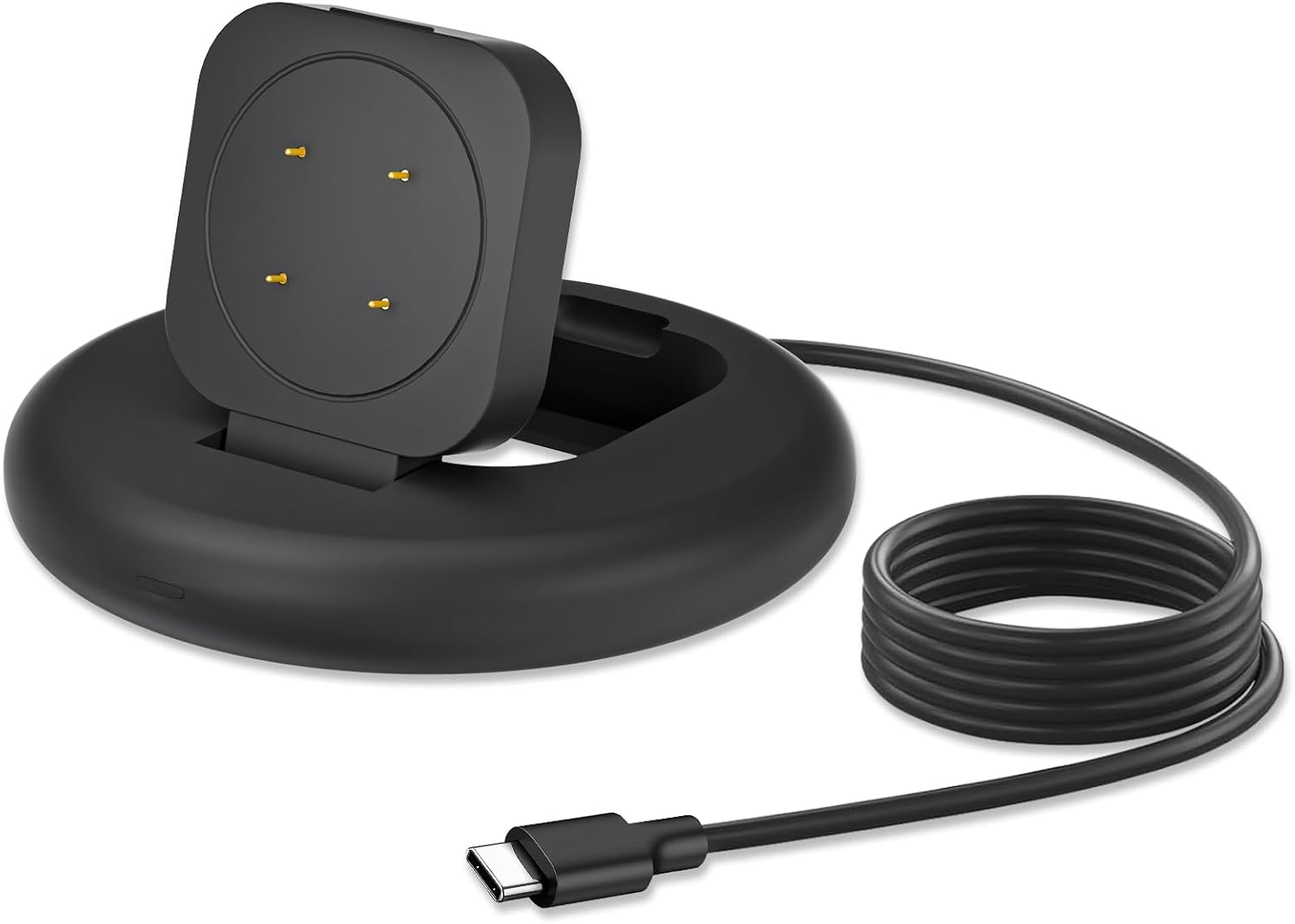 Charger Compatible with Google Fitbit Ace LTE, Anti-Slip Charging Stand Dock with 4.4Ft USB Cable Cord for Fitbit Ace LTE Smartwatch for Kids (Black)