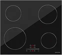 Cooktop Fogão Elétrico Indução 4Bocas 60cm Preto, Vidro Cerâmico Chinês, Controle Touch Slider, 220-240V~60Hz, Modelo PK-B46406