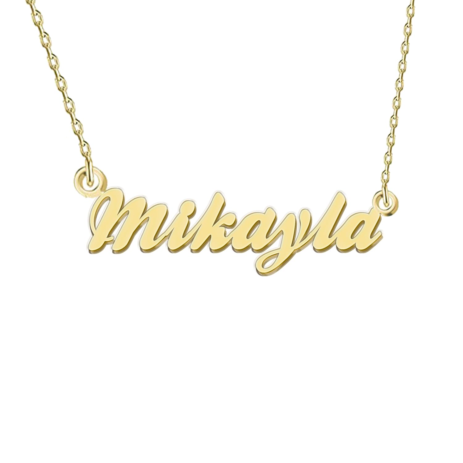 GR35Z9 Custon Name Necklace Stainless Steel Pendant Necklace Personalized Pendant Jewelry Gifts for Women