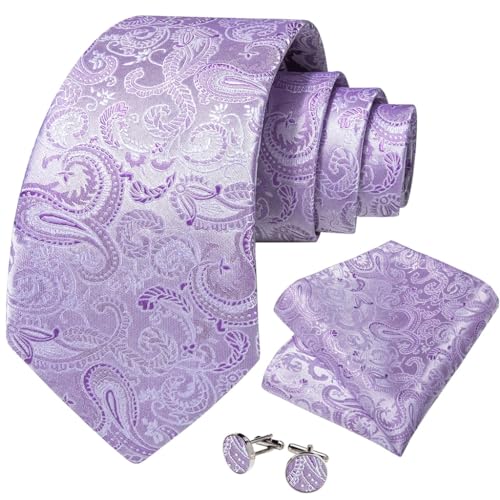 Corbata de Seda Paisley para Hombre 8cm Set