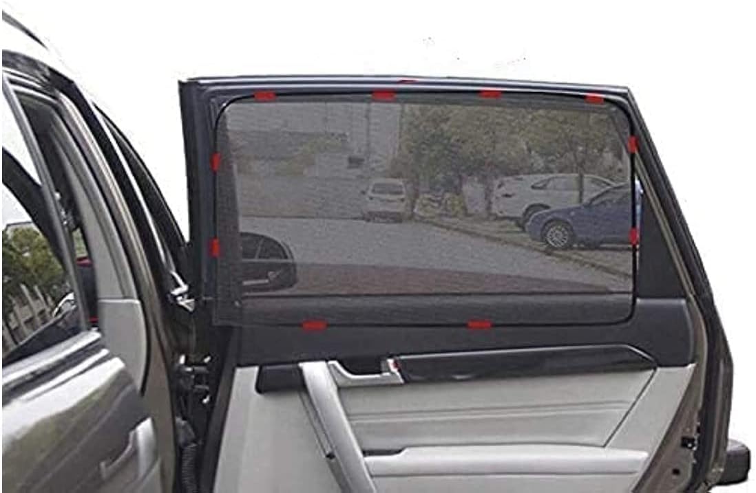 Heart Horse Car Magnetic Side Window Curtain 2PACK - Car Sun Shade, Summer Sun Block car Curtain,Car Side Rear Sun Shade, Baby Anti UV Curtain,in-Vehicle Privacy (Suitable for Back Window)