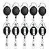ljdeals Retractable Badge Holder Carabiner Reel Clip On ID Card Holders Pack of 10